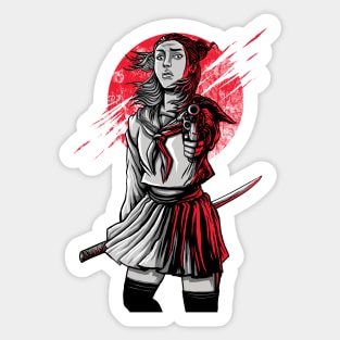 Girl Samurai Sticker